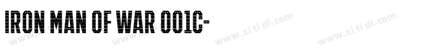 IRON MAN OF WAR 001C字体转换